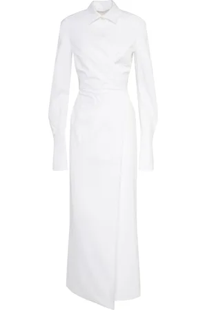 Max Mara Vestido Camisero De Sarga De Algodón