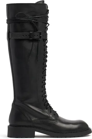 ANN DEMEULEMEESTER Botas Combat De Piel 25mm