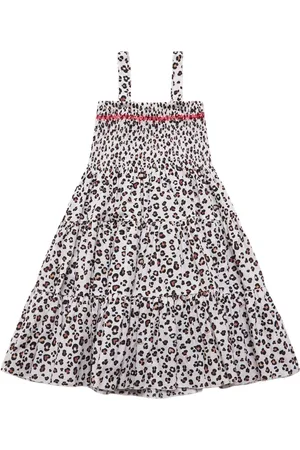MONNALISA Vestido De Muselina De Algodón Estampado
