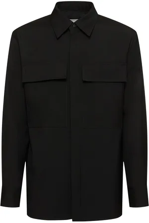 Jil Sander Sobrecamisa De Gabardina De Lana