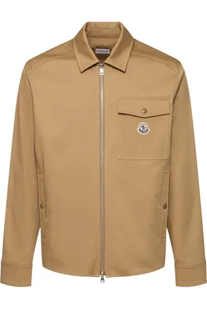 Moncler Sobrecamisa De Algodón Gabardina