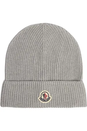 Moncler Gorro Beanie De Algodón Con Logo