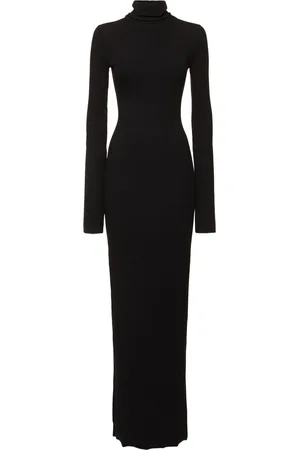 ÉTERNE Vestido De Jersey Con Cuello Alto Y Manga Larga