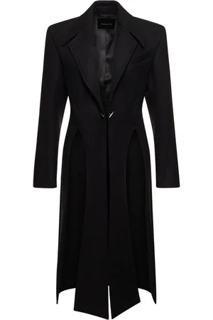MUGLER Abrigo Midi De Sarga De Lana