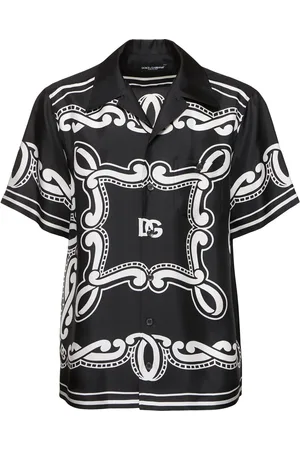 Dolce & Gabbana Camisa De Sarga De Seda Estampada