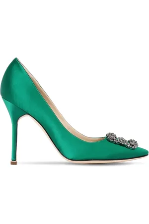 Manolo Blahnik Zapatos De Tacón De Satén 105mm
