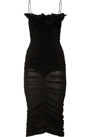 MAGDA BUTRYM Vestido Midi De Jersey De Viscosa Drapeada