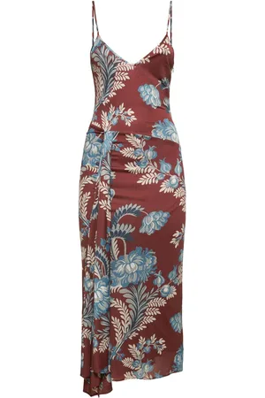 Etro Vestido Largo De Viscosa Drapeado