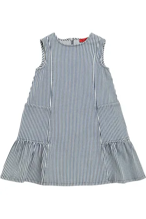 Max&Co. Vestido De Denim De Algodón Estampado