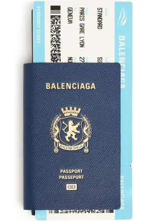 Balenciaga Funda Para Pasaporte De Piel Con Logo
