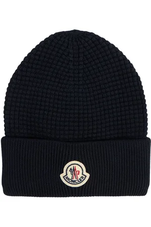 Moncler Gorro Beanie De Algodón Con Logo