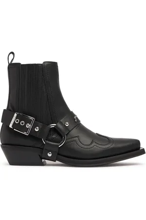 Ganni Botas Cowboy De Piel 60mm