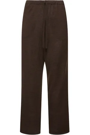 The Row Pantalones De Lana Y Seda