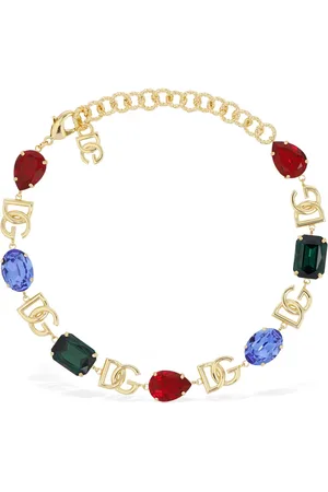 Dolce & Gabbana Collar Dg Logo Con Cristales