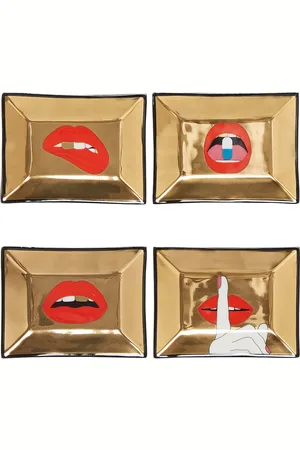 Jonathan Adler Set De 4 Bandejas Petite Full Dose