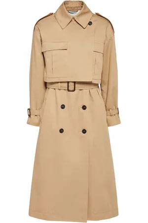 Max Mara Abrigo Trench De Gabardina