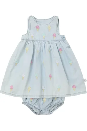 Stella McCartney Vestido De Algodón Cambray Y Braguitas