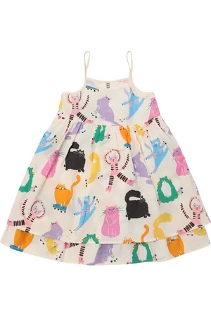 Stella McCartney Vestido De Popelina De Algodón Estampado