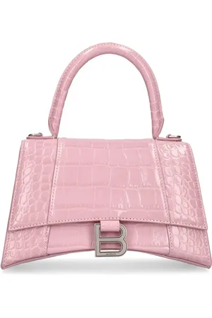 Balenciaga Bolso Pequeño Hourglass De Piel Grabada