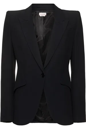 Alexander McQueen Chaqueta Ajustada De Crepé