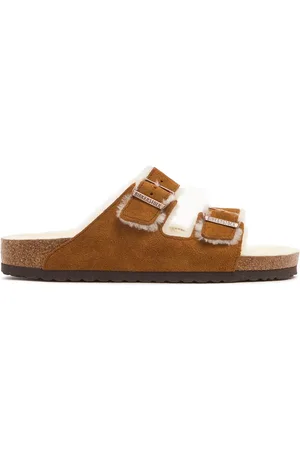 Birkenstock Sandalias Arizona De Ante Y Shearling
