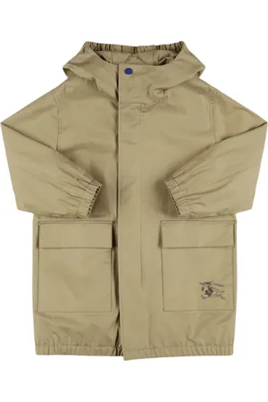 Burberry Parka De Algodón Con Capucha