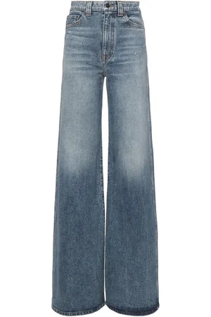 Khaite Jeans De Denim Con Cintura Alta
