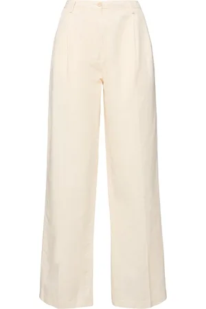 Aspesi Pantalones Anchos De Algodón Y Lino