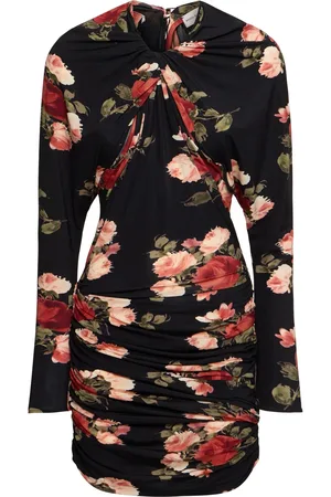 MAGDA BUTRYM Vestido Corto De Jersey Estampado Drapeado