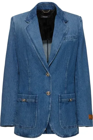 VERSACE Chaqueta De Denim De Algodón