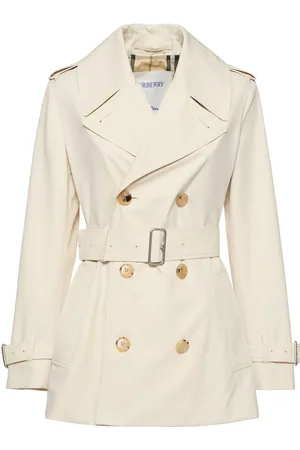 Burberry Trench De Gabardina Con Cinturón