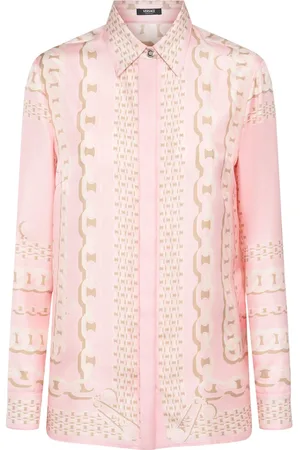 VERSACE Camisa De Sarga De Seda Estampada