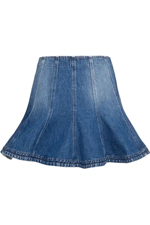 Msgm Mini Falda De Denim