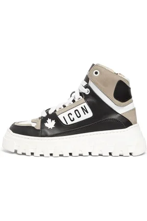 Dsquared2 Sneakers De Piel Con Cordones Y Logo
