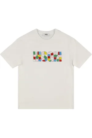 Msgm Camiseta De Jersey De Algodón Con Logo