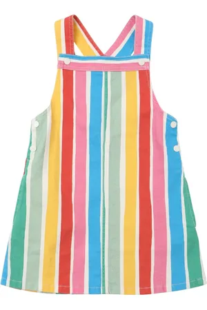 Stella McCartney Vestido De Gabardina Stretch Con Rayas