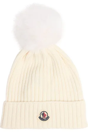 Moncler Gorro Beanie De Lana Con Logo