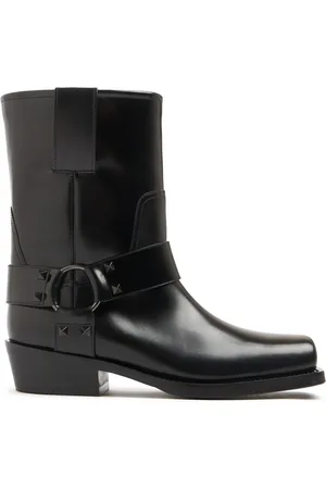 VALENTINO GARAVANI Botas Biker De Piel 40mm