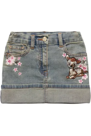 MONNALISA Falda De Denim Bordada
