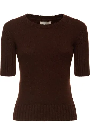 Khaite Suéter De Cashmere Con Manga Corta