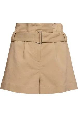 Msgm Shorts Altos Con Cinturón