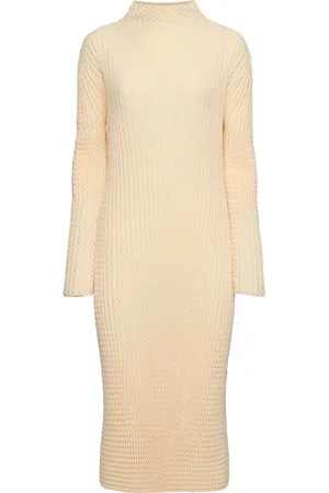Issey Miyake Vestido Midi De Algodón