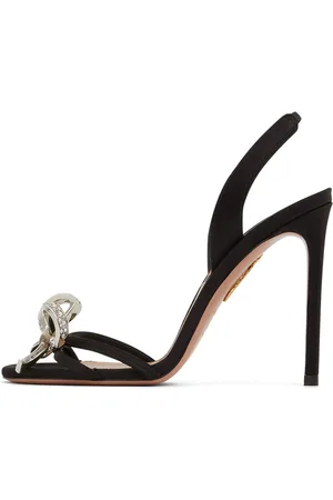 Aquazzura Sandalias Destalonadas Babe De Satén 105mm