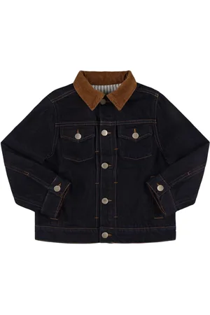 BONPOINT Chaqueta De Denim De Algodón Con Bordados