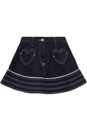 MONNALISA Falda De Denim De Algodón Stretch