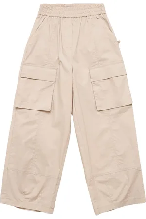MONNALISA Pantalones Cargo De Algodón Stretch