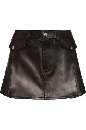 Alexander McQueen Minifalda De Piel