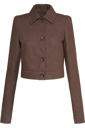 Max Mara Chaqueta De Algodón Efecto Denim