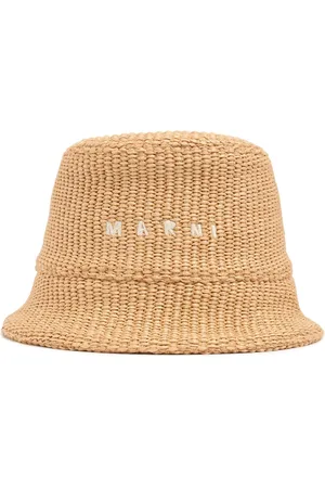 Marni Gorro Bucket De Mezcla De Algodón Con Logo