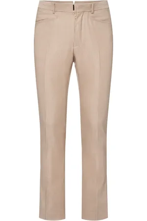 Tom Ford Pantalones Rectos De Seda Y Algodón